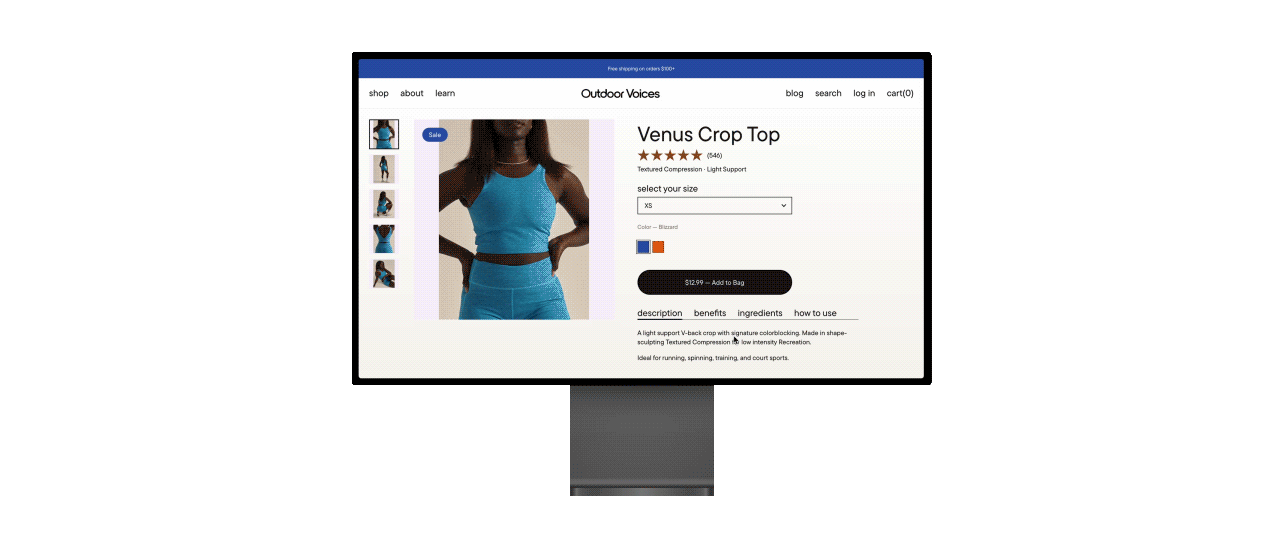 PayPhi 1-Click checkout demo on a retail product page